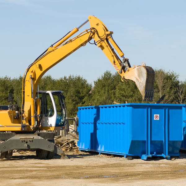 what size residential dumpster rentals are available in Union City TN